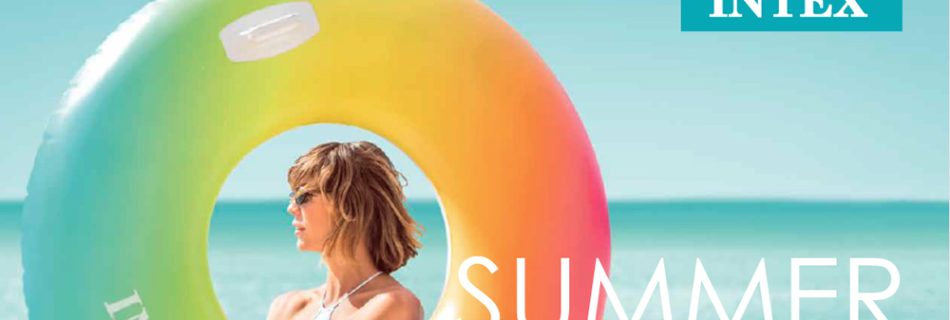 closeup of Intex summer catalog