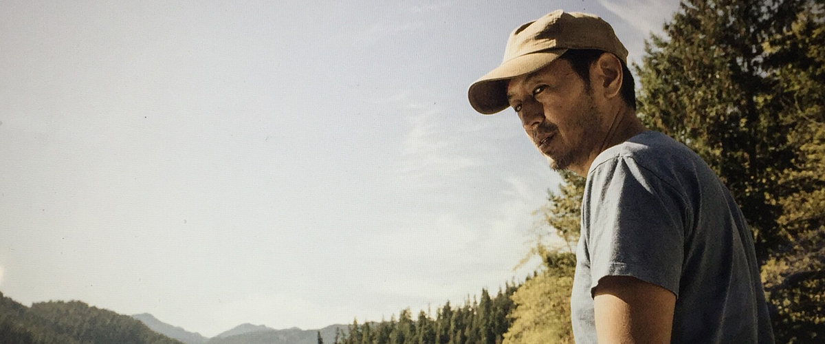 Phil looking back during a photo shoot