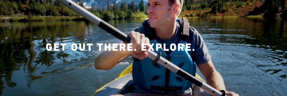 closeup of Intex kayak video