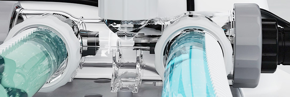 technical illustration of a saltwater filtration system