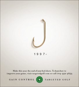A print ad for Targeted Golf