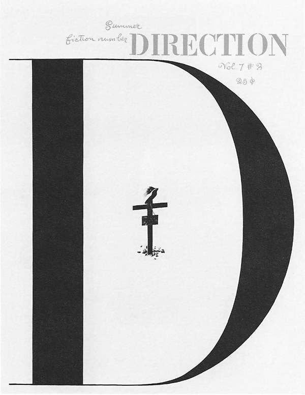 Direction Magazine cover design printed in "A Designer's Art"