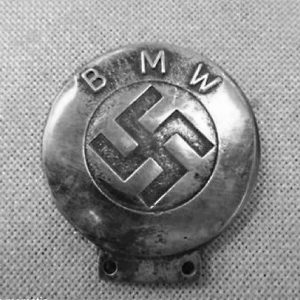 BMW badge with swastika