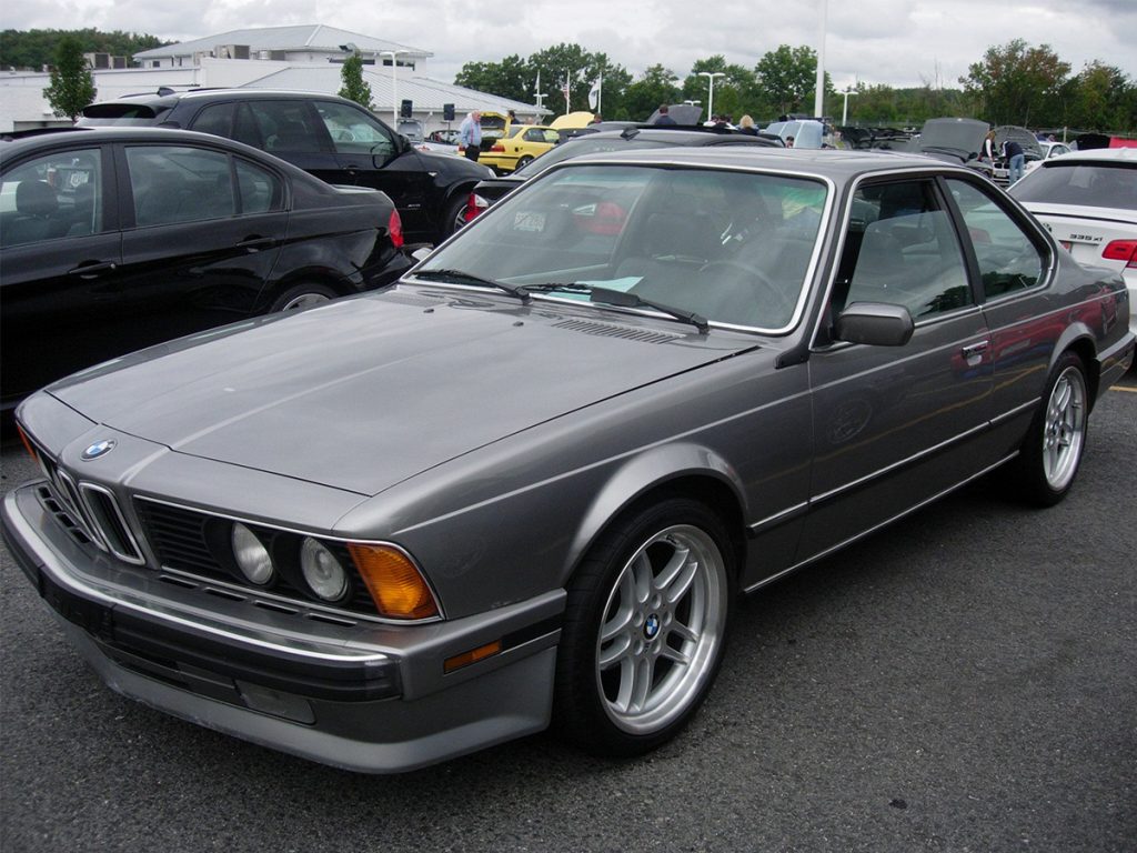 Paul Rand's BMW 635, photo from paulrand.design, photographer unknown