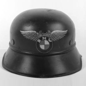 German helmet from World War II with BMW emblem