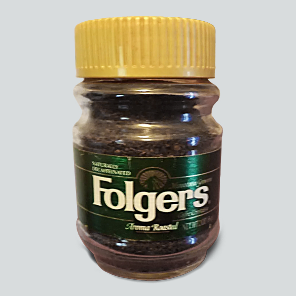 Folger's instant decaf coffee