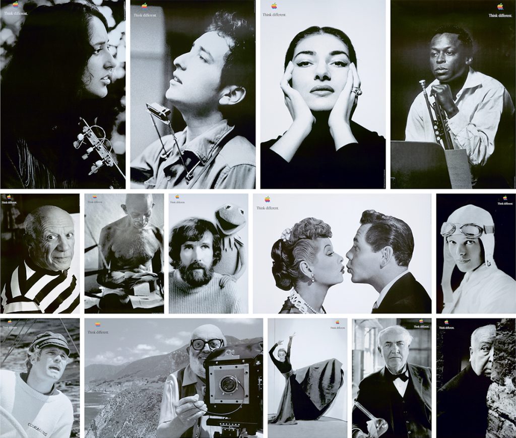Apple's "Think diferent" ad campaign by Chiat Day