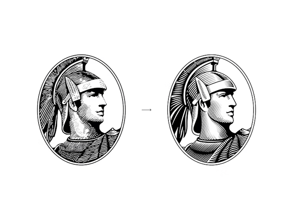 Pentagram's update of the Centurion