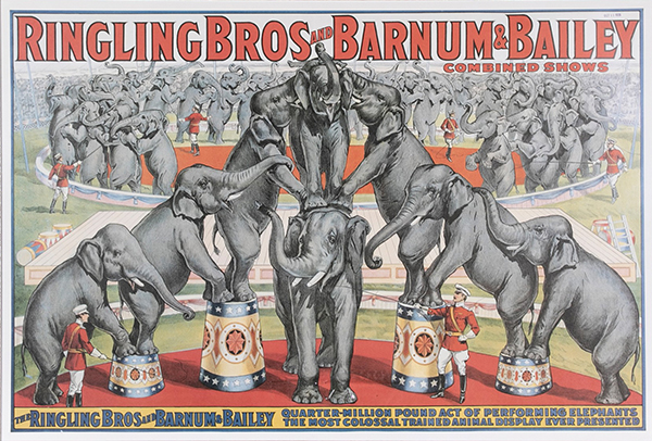 an example of a vintage circus poster