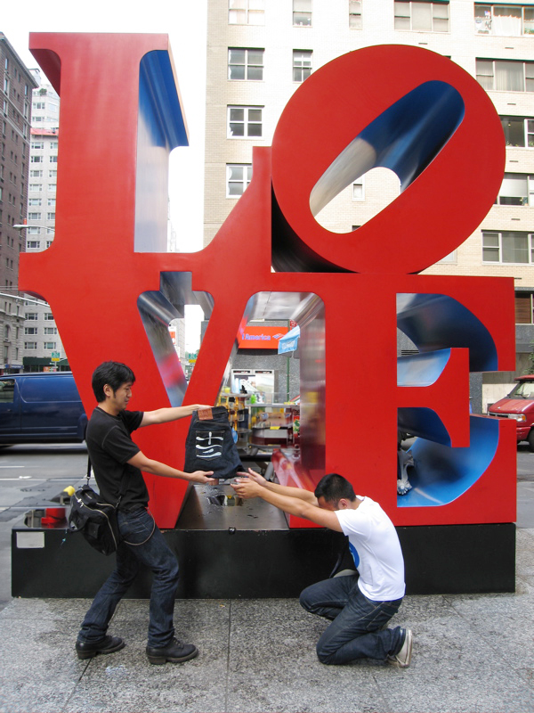 Phil passing the denim to the next denimhead