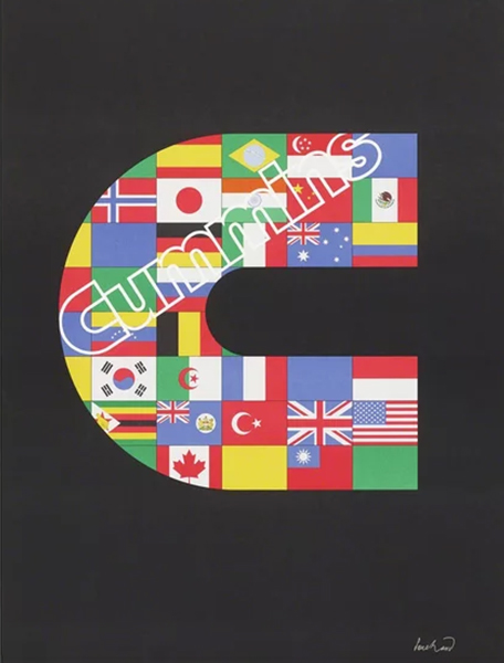 Poster for Cummins Engine Company by Paul Rand